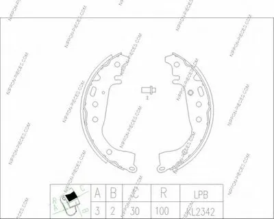 Комплект тормозных колодок NPS купить