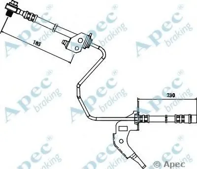 Тормозной шланг APEC braking купить