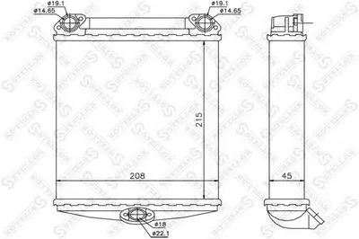 Теплообменник, отопление салона STELLOX купить