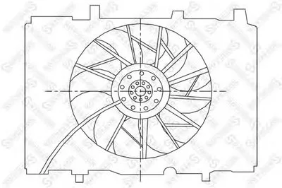 Вентилятор, охлаждение двигателя STELLOX купить