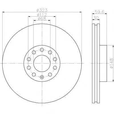 Тормозной диск PRO HELLA PAGID купить