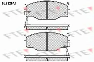 Комплект тормозных колодок, дисковый тормоз FTE купить