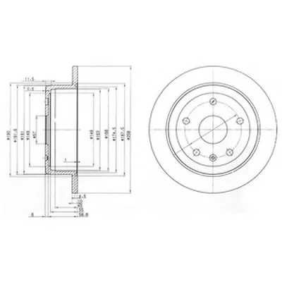 Тормозной диск DELPHI купить