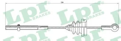 Трос, стояночная тормозная система LPR купить
