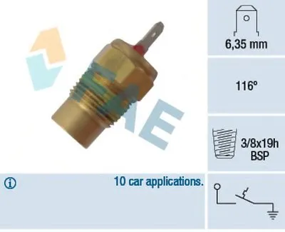 термовыключатель, сигнальная лампа охлаждающей жидкости FAE купить