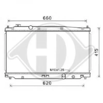 Радиатор, охлаждение двигателя DIEDERICHS купить