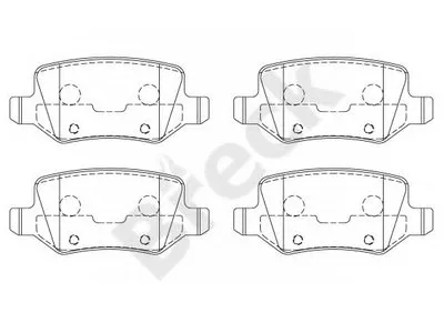 Комплект тормозных колодок, дисковый тормоз BRECK купить