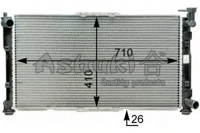 Радиатор, охлаждение двигателя ASHUKI купить