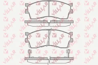 Комплект тормозных колодок, дисковый тормоз VILLAR купить