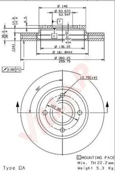 Тормозной диск VILLAR купить