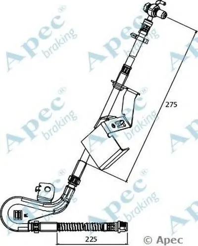 Тормозной шланг APEC braking купить