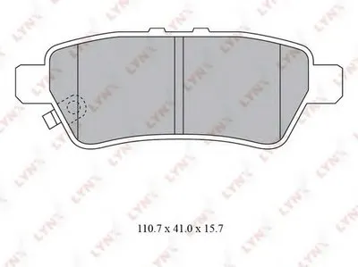 Комплект тормозных колодок, дисковый тормоз LYNXauto купить