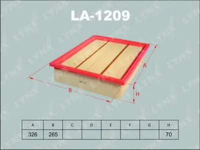 Воздушный фильтр LYNXauto купить