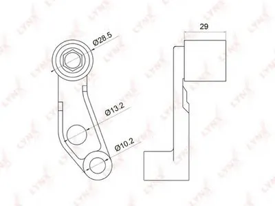 Паразитный / Ведущий ролик, зубчатый ремень LYNXauto купить