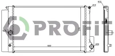 Радиатор, охлаждение двигателя PROFIT купить