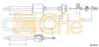 Тросик сцепления COFLE купить