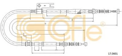 Трос, стояночная тормозная система COFLE купить