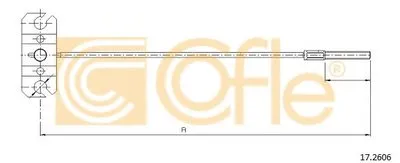 Трос, стояночная тормозная система COFLE купить