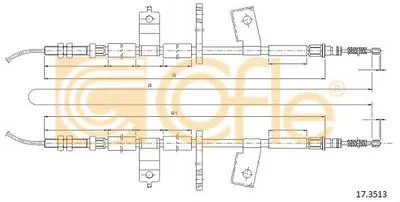 Трос, стояночная тормозная система COFLE купить