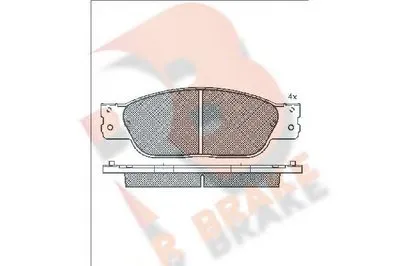 Комплект тормозных колодок, дисковый тормоз R BRAKE купить