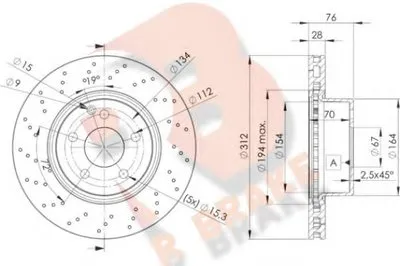 Тормозной диск R BRAKE купить