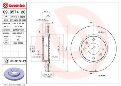 Тормозной диск COATED DISC LINE BREMBO купить