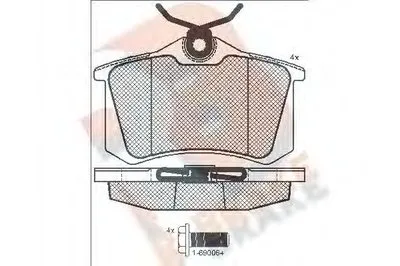 Комплект тормозных колодок, дисковый тормоз R BRAKE купить