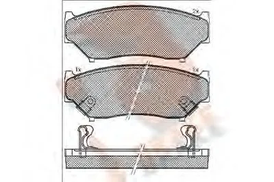 Комплект тормозных колодок, дисковый тормоз R BRAKE купить