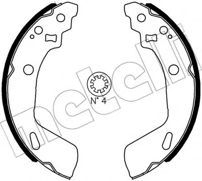 Комплект тормозных колодок METELLI купить