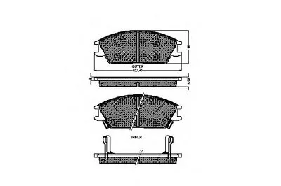 Комплект тормозных колодок, дисковый тормоз SPIDAN купить