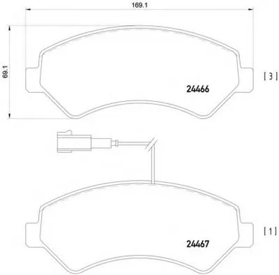 Комплект тормозных колодок, дисковый тормоз HELLA купить