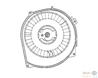 Вентиляция салона BEHR HELLA SERVICE HELLA купить