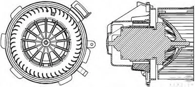 Вентиляция салона BEHR HELLA SERVICE HELLA купить