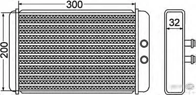 Теплообменник, отопление салона BEHR HELLA SERVICE HELLA купить