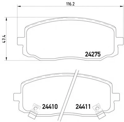 Комплект тормозных колодок, дисковый тормоз HELLA PAGID купить