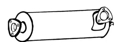 Средний глушитель выхлопных газов WALKER купить