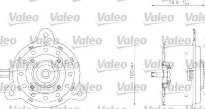 Электродвигатель, вентилятор радиатора VALEO купить