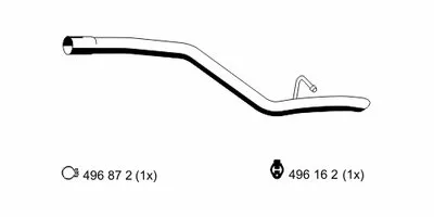 Труба выхлопного газа ERNST купить