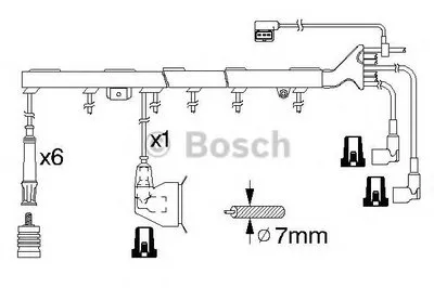 Комплект проводов зажигания BOSCH купить