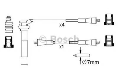 Комплект проводов зажигания BOSCH купить