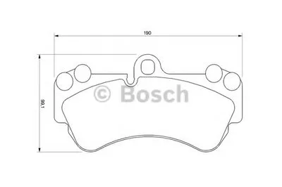 Комплект тормозных колодок, дисковый тормоз BOSCH купить