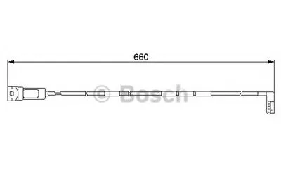 Сигнализатор, износ тормозных колодок BOSCH купить