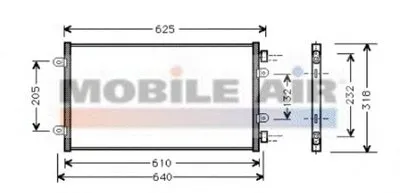 Конденсатор, кондиционер VAN WEZEL купить