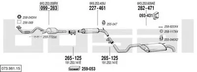 Система выпуска ОГ BOSAL купить