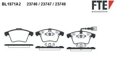 Комплект тормозных колодок, дисковый тормоз FTE купить