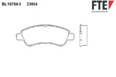 Комплект тормозных колодок, дисковый тормоз FTE купить