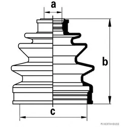 Комплект пылника, приводной вал HERTH+BUSS JAKOPARTS купить