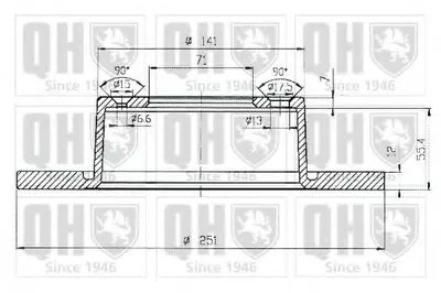 Тормозной диск QUINTON HAZELL купить