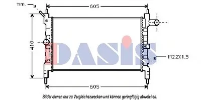 Радиатор, охлаждение двигателя AKS DASIS купить