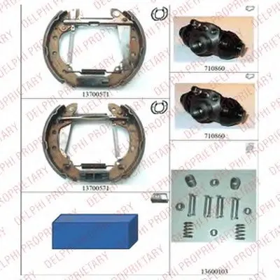 Комплект тормозных колодок DELPHI купить